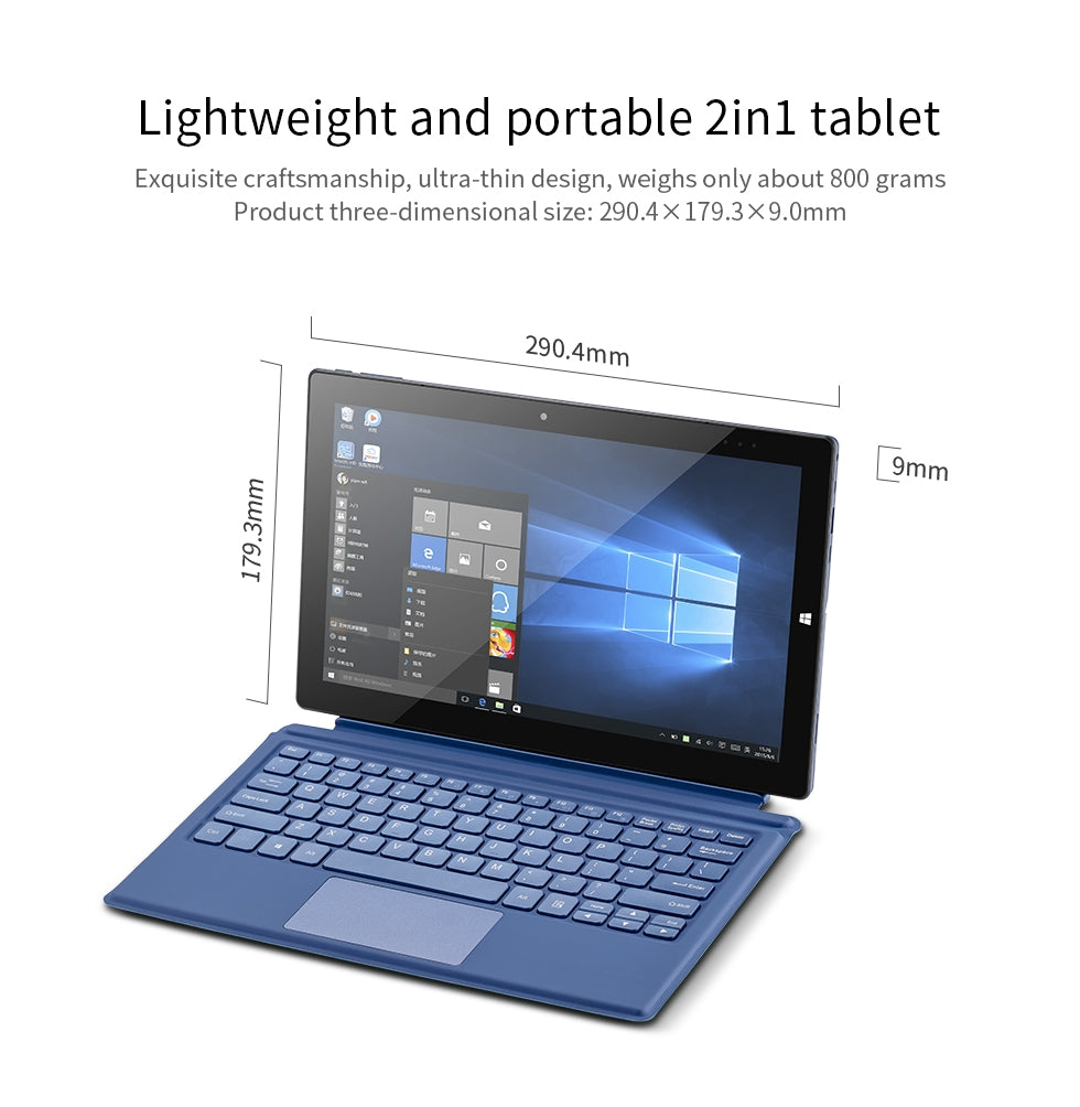 PiPO W11 2 in 1 8G+128G 11.6 inch Tablet PC Windows 10 OS 1920*1080 IPS Intel Gemini Lake N4120 2.4GHz Quad Core CPU 4GB RAM 64GB SSD