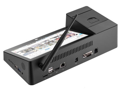 PIPO X3 Multifunction POS Print Mini PC Intel Cherry Trail Z8350 Dual OS 8.9 inch PLS Screen 2GB 64GB ROM